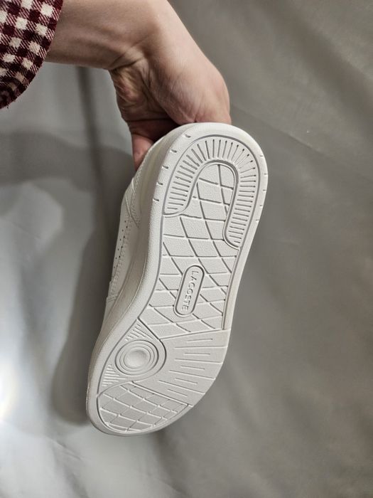 Кеди Lacoste білі шкіра 37 T-Clip SET 224 2 SFA