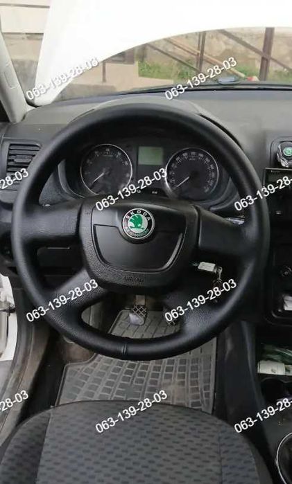 Skoda Octavia Fabia a5 Yeti Оплетка чехол на руль Шкода Кожа Каучук