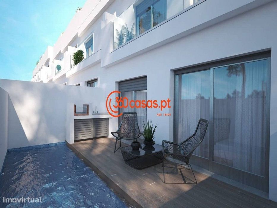 Moradia T3 nova com piscina e vista mar | Fuseta, Olhão