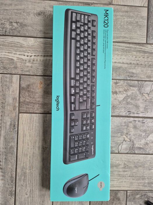 Zestaw klawiatura i mysz przewodowe Logitech MK120