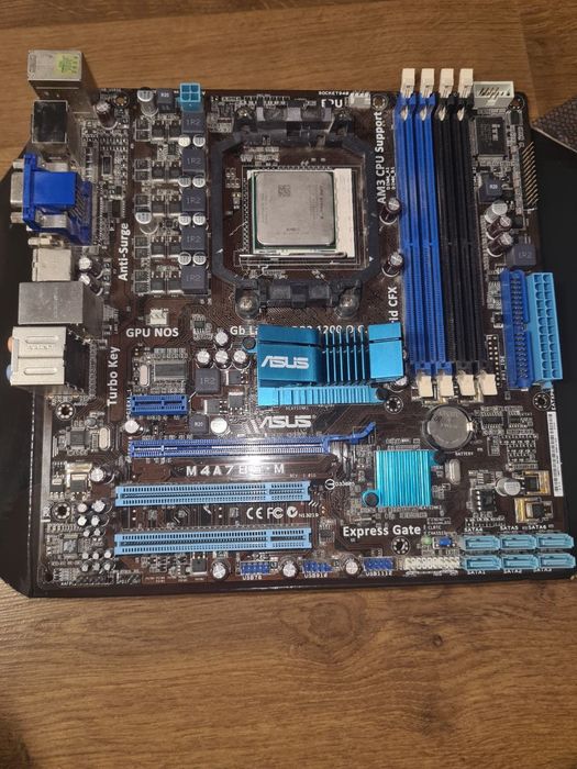 Материнська плата Asus m4a785-m socket AM2 + процесор Athlon 2