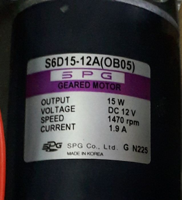 Мотор-S6D15-12A(OB05) Двигун з редуктором,Двигатель с редуктором .

SP