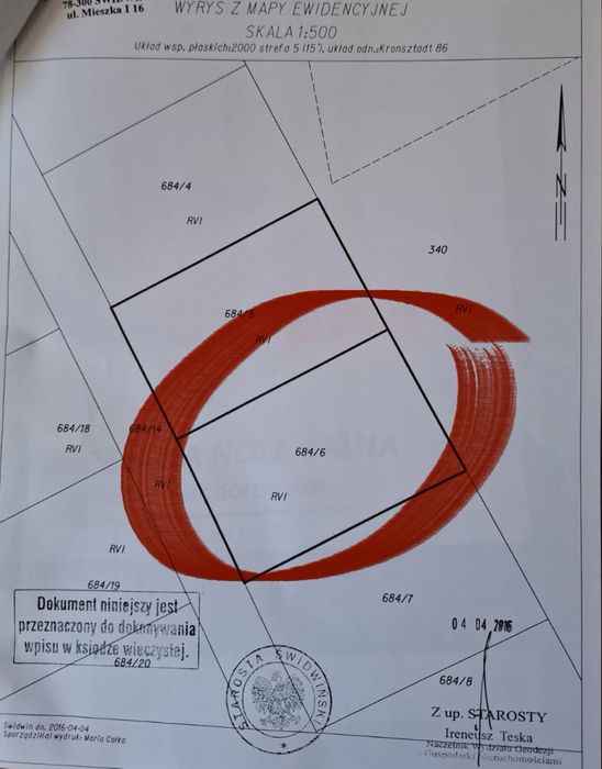 Działka budowlana 1150 m² | media | droga z kostki | Sławoborze ul.Spacerowa - Widok 6