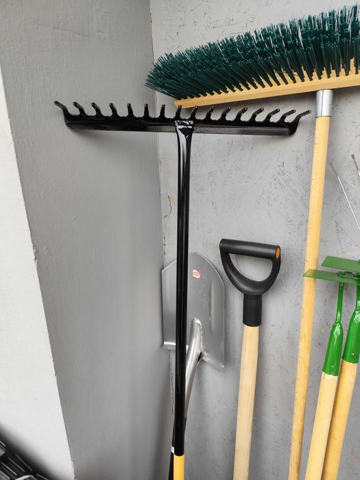 GRABIE metalowe regulowane plastikowe do liści wycinak chwastów widły