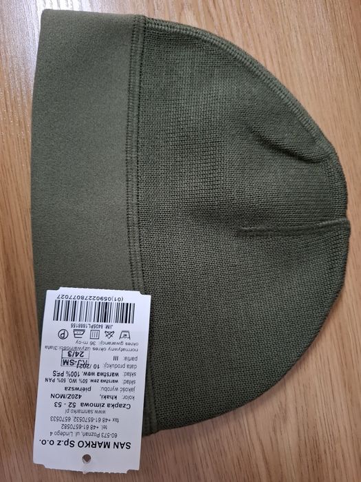 Czapka zimowa zielona khaki roz. 52-53 wzór 420Z/MON nowa.
