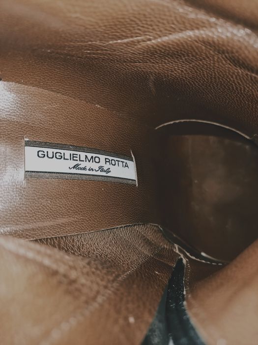 Luksusowe kozaki zamszowe na szpilce Guglielmo Rotta, 36