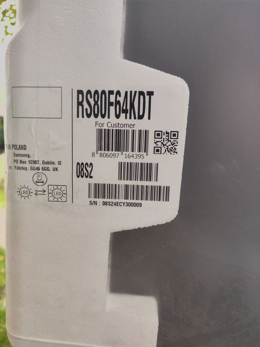 Lodówka Samsung RS80F64KDTEF