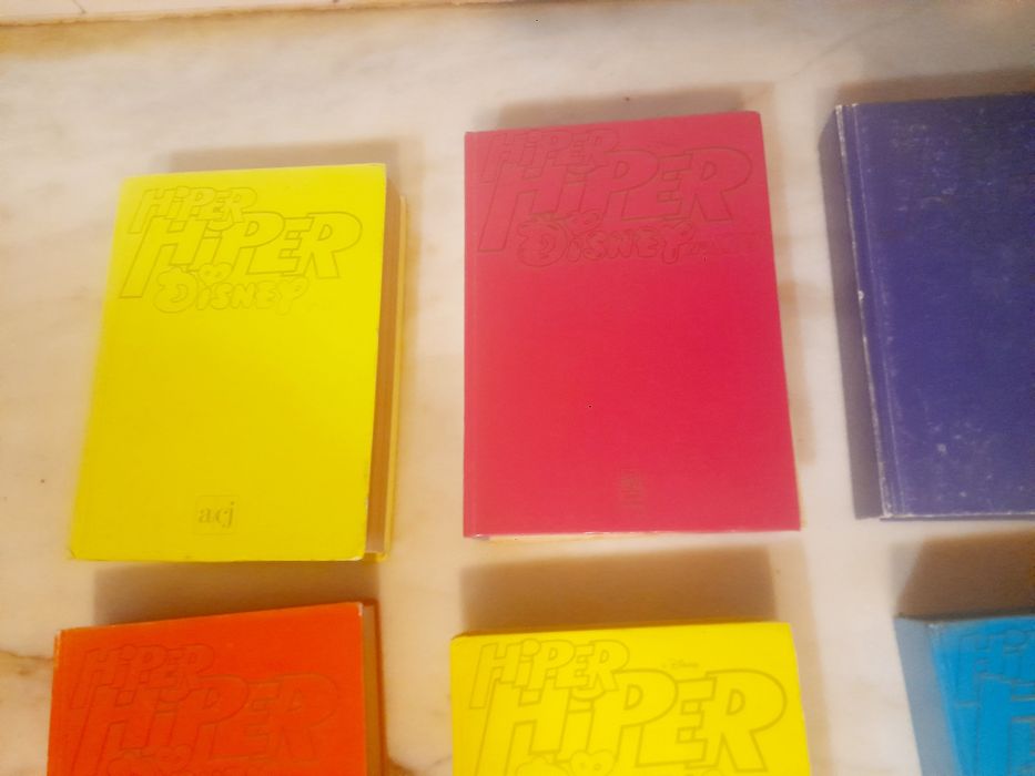 Conjunto de 7 Livros Banda Desenhada Capa Dura Hiper Disney