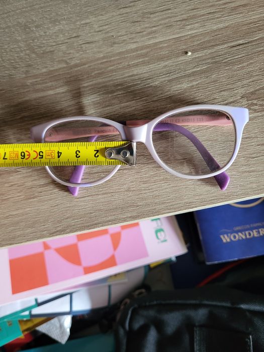 Okulary korekcyjne elastyczne oprawki dziewczęce 5-7 lat