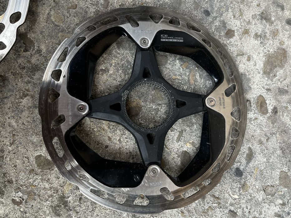 Диск тормозний ротор shimano xtr xt ice tech 160 180 centr lock rt76