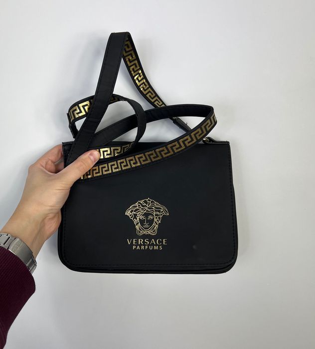 Handbag Versace Parfums Black Śliczna Torebka