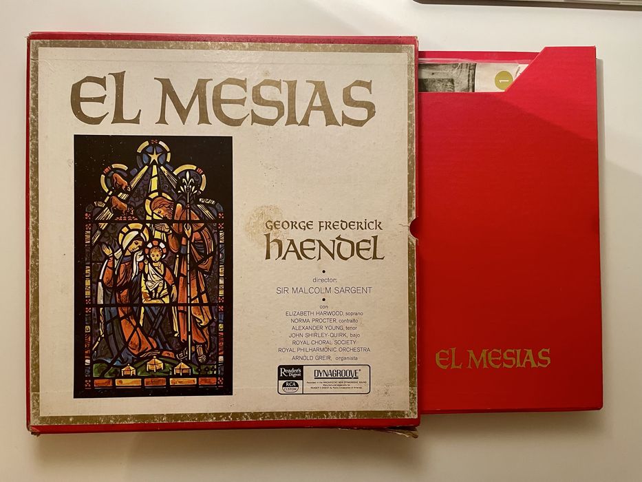 3 discos de vinil EL MESIAS com embalagem de capa Dura