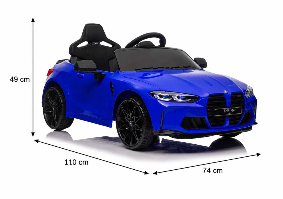 Auto Na Akumulator BMW M4 Pojazd coupe Dla Dzieci Światła Led Lakier