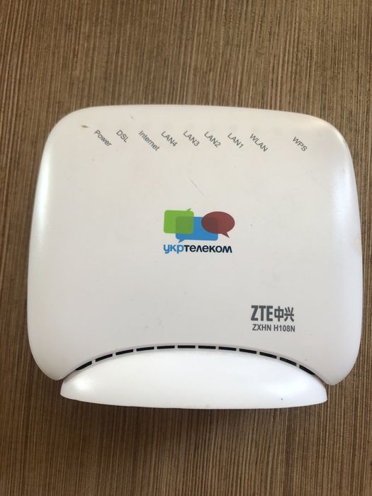 Роутер wi-fi zte zxhn h108n