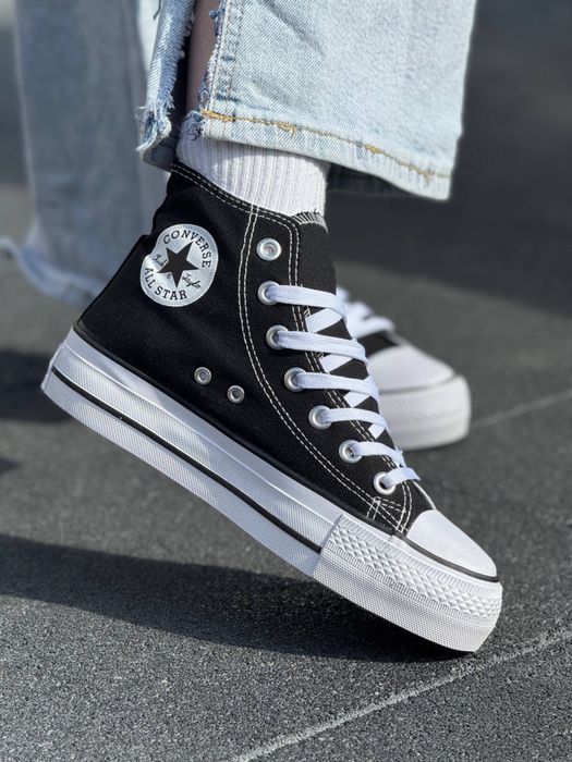 Кеди Converse All Star на високій підошві ,конверси на платформі 4см