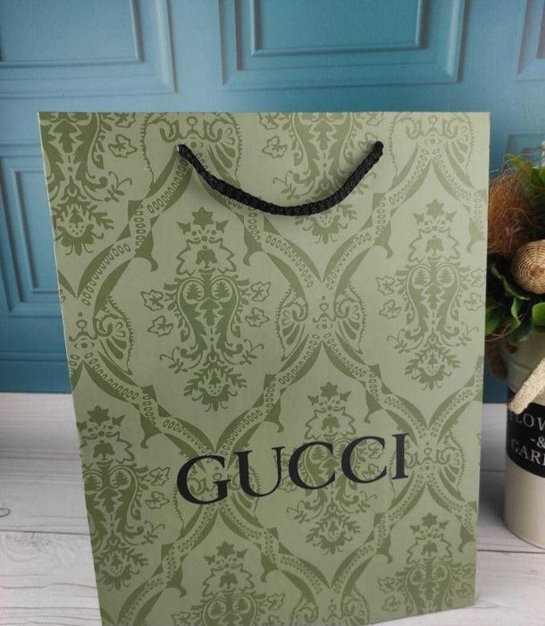 Brązowy damski dwustronny szalik Gucci