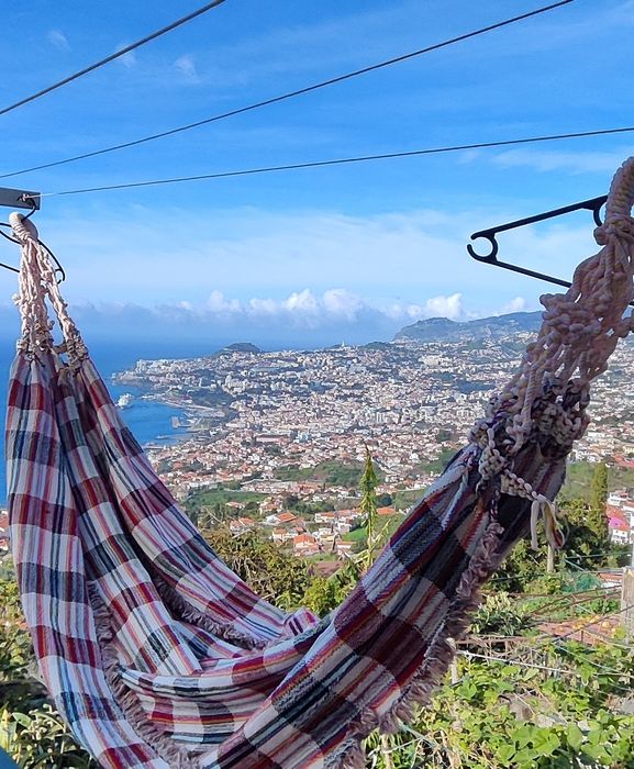 Cama de rede multicolor