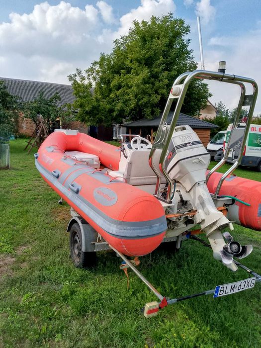 Ponton Rib Morski "C" 481 + silnik Johnson 70 kM + przyczepa OKAZJA CE