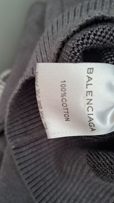 Balenciaga Allover Logo Intarsia Knit Sweater rozmiar M.