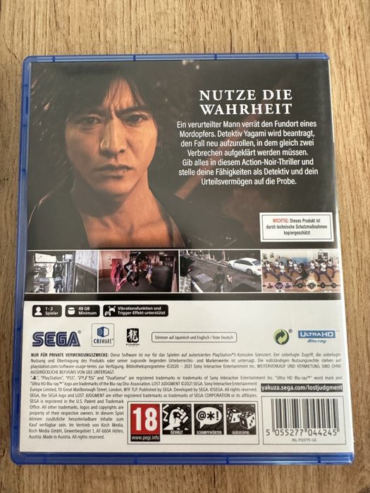 Lost Judgment PlayStation 5