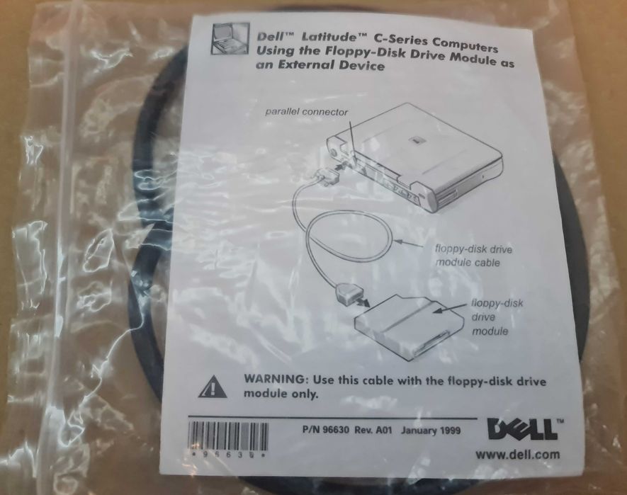 Cabo Dell para drive de diskettes externa