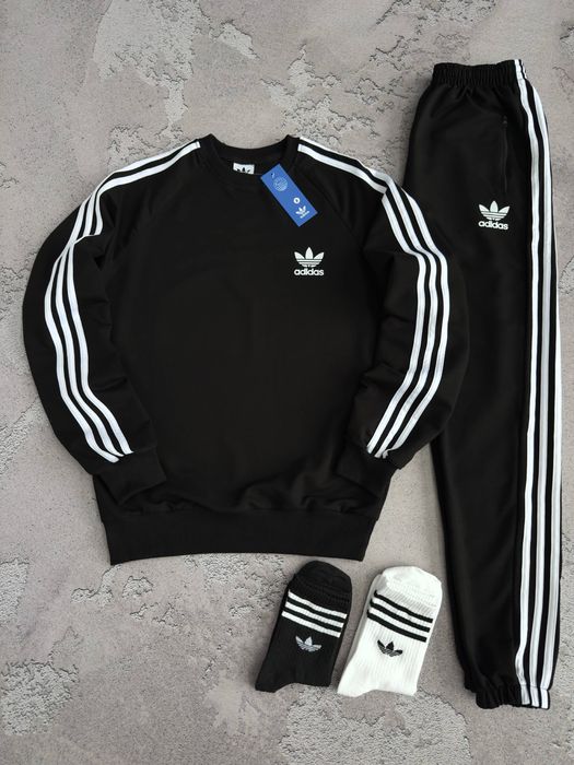 Чоловічий спортивний костюм адідас Adidas [xs-3xl] + шкарпетки в подарунок!