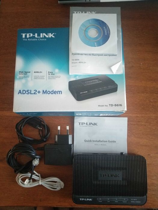Модем TP-LINK ADCL2+ Modem Model TD-8616