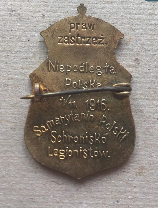 Legiony Polskie 1914 - 1917 odznaka oryginał