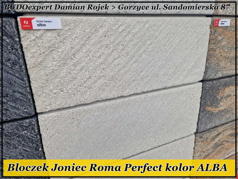 Bloczek Pustak Joniec Roma Perfect ALBA gładki szczotkowany OD RĘKI