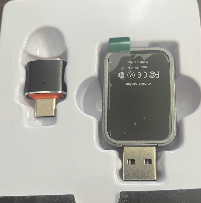 Bezprzewodowy adapter 2 w 1 CarPlay oraz Android Auto