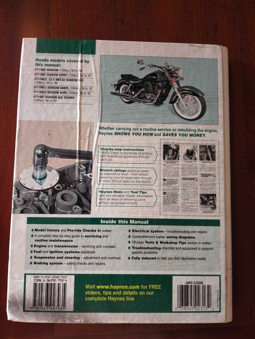 Haynes - Honda VT 1100 Shadow