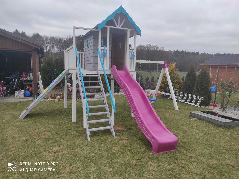 Place Zabaw Domek dziecięcy Domek drewniany małpi gaj bocianie gniazdo