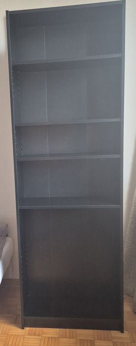 Regał na książki IKEA – 180x60 cm – czarny