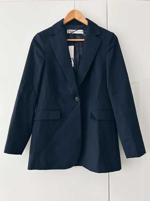 Marynarka granatowa Zara XS