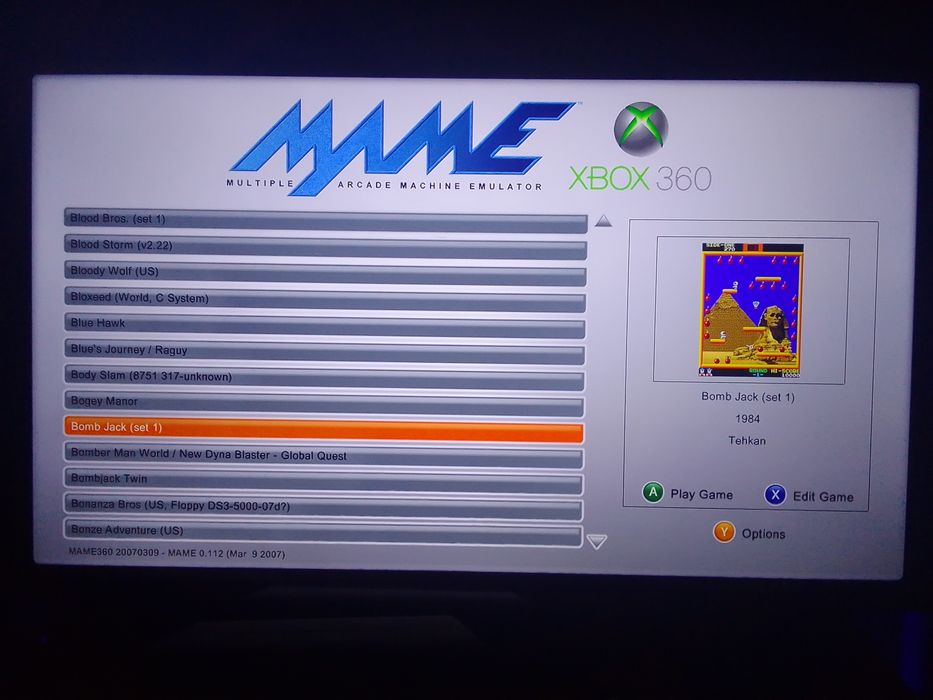 Emulator MAME na Xbox360