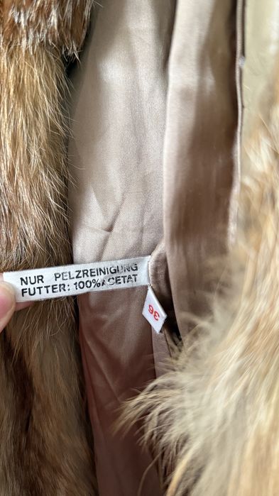 Luksusowe Naturalne Futro  z Lisa Rudego UNIKAT