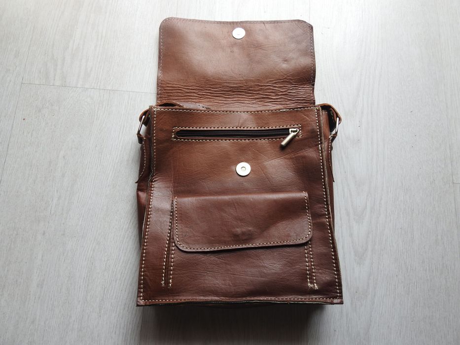 Bolsa Mala Tiracolo Homem Pele genuina