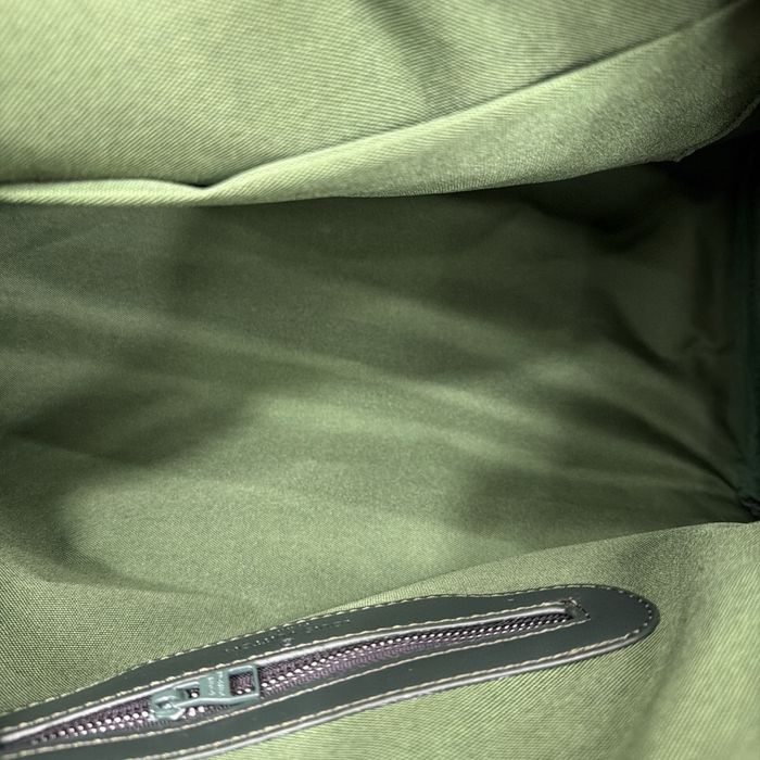 Louis Vuitton Keepall сумка зеланая кожаная спортивная дорожная