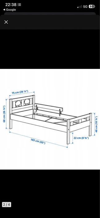 Łóżko Ikea ( materac:160x70)