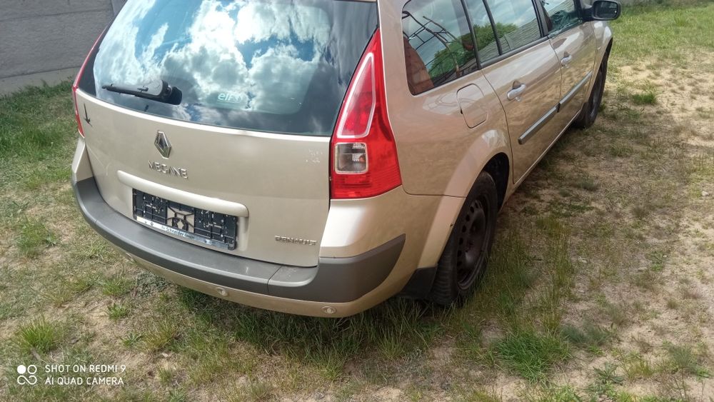 Renault Megane klapa tył zderzak