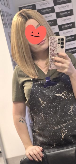 Peruka  nowa  bob kolor blond capucino , lays front , super wykonanie