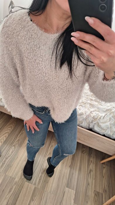Futrzany sweter River Island uniwersalny