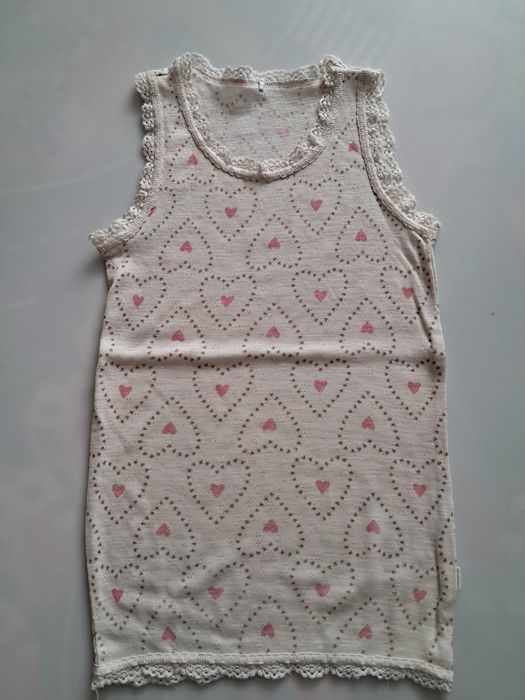 Koszulka na ramiączka/podkoszulek merino wool, piżamka r. 5-6