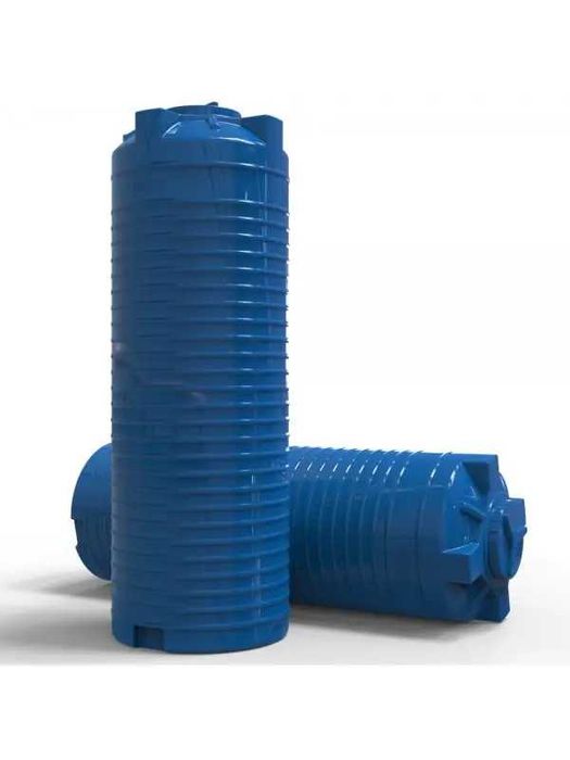 Ємність Europlast 1000 л двошарова вертикальна 79*228 см синя (вузька)