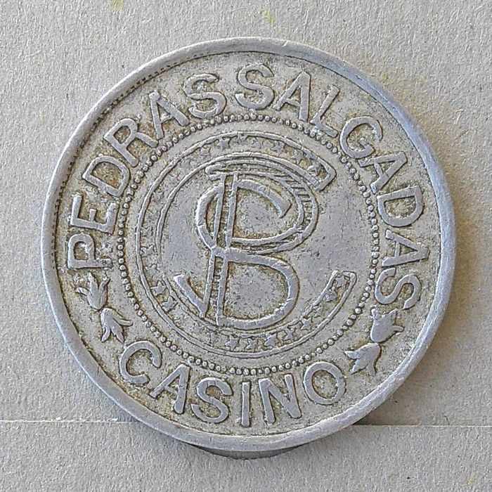 Ficha do Casino de Pedras Salgadas 500 reis  - olx X10527