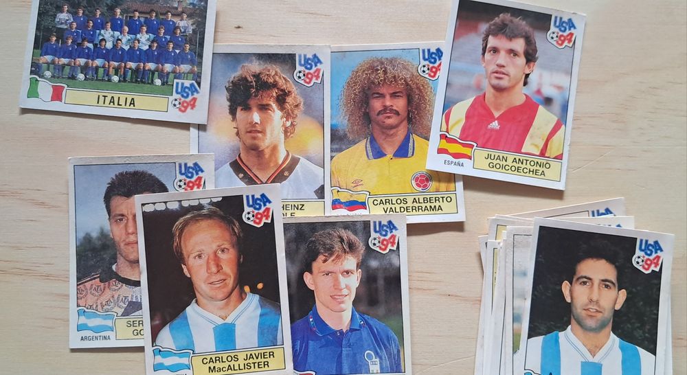 Lote 62 cromos futebol World Cup Usa 94 da Panini