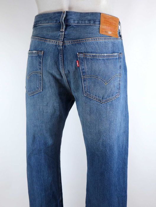 Levis 501 150th spodnie jeansy W34 L30 pas 2 x 45 cm