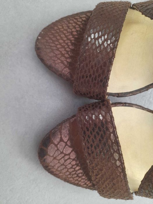 Buty sandaly brązowe rozm. 39, nowe bez metki