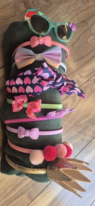 Opaski na głowę dla dziewczynki kpl