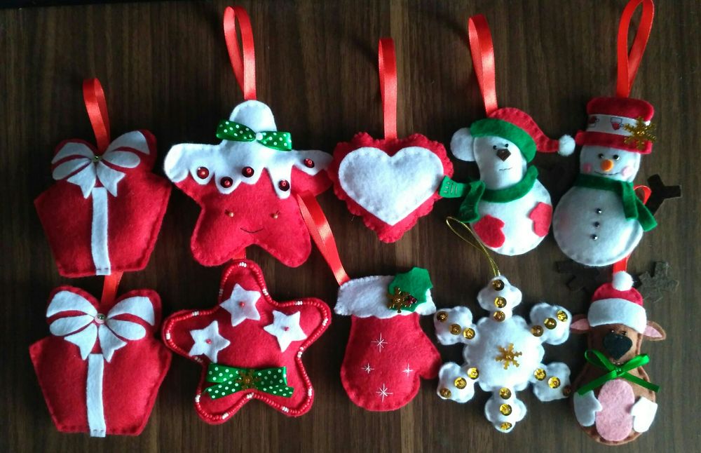 Новогодняя игрушка, игрушка из фетра, ёлочная игрушка